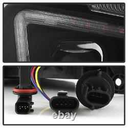 11-14 Dodge Charger SwitchBack LED Signal DRL Black Projector Headlight Lamp