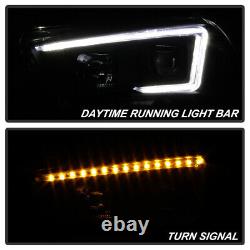 11-14 Dodge Charger SwitchBack LED Signal DRL Black Projector Headlight Lamp