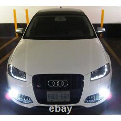 2006-2008 Audi A3 Black Projector Headlights with Daytime DRL LED Running Lights