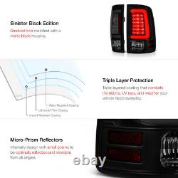 2009-18 Dodge Ram BLACK SMOKE LED Light Bar Brake Tail CLEAR License Plate Lamp