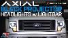 2009 2014 F150 Axial Black Projector Headlights W Drl Lightbar Review U0026 Install