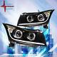 2011-2016 Chevy Cruze Dual Projector Led Signal Drl Black Head Lights Winjet