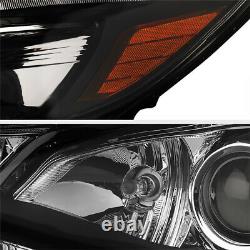 2012-2014 Ford Focus Sedan Hatchback Black LED DRL Projector Headlight +SMD Bulb