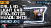 2018 2020 F 150 Drl Led Light Bar Projector Headlights Black Housing Review U0026 Install