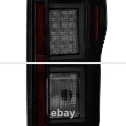 2018+ Ford F150 Pickup Black Smoked Dual LED Neon Tube Running Light Tail Lamp