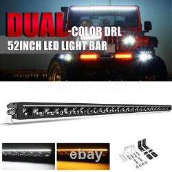 22-52 Night Blazer LED Light Bar HaloDRL Position Light For Jeep Ford Land Rover