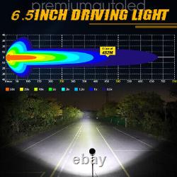 2PCS 7inch LED Driving Lights Night Spotlight Halo DRL Offroad Truck 4x4 ATV UTV