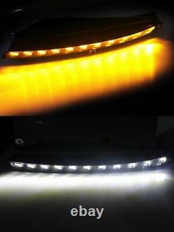 2x LED Daytime Running Light Turn Signal Driving Lamp DRL For Audi Q7 4L 2007-09