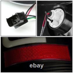 3D LED DRL C-Bar Tail Light Lamps for Ram 1500 2500 3500 02-06 Black Smoked Pair