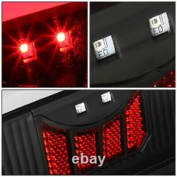 3D LED DRL Tail Lights for Ford F150 F250 F350 F Super Duty 90-97 Black Clear