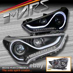 3D Stripe Bar DRL projector LED indicators head lights for Hyundai Veloster