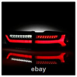 4PCS Built-In Resistor Full LED Neon Tube Tail Light Black For 04-08 Acura TSX