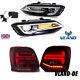 4pcs Vland Led Headlights&red Tail Lights For Vw Polo Mk5 6r 6c 2011-2017 2015