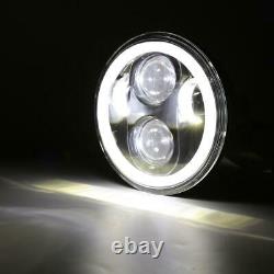 4X 5.75 5-3/4 Round Projector LED Headlights DRL Sealed Beam HeadLamp Light