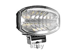 4X 9 Jumbo Oval LED Spot Lamp Dual Function Amber DRL Driving Light E9 12V 24V