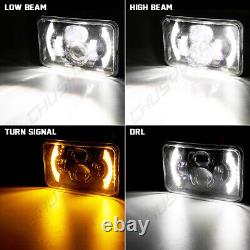 5x7 7X6 Square LED Headlight DRL Projector Lamp For Toyota Pickup Supra MR2