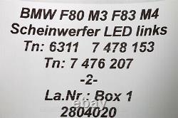 7478153 New Org BMW 4 Series F32 F33 LCI LED Head Light Passenger Rhd Complete