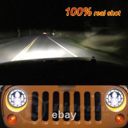 7 Inch LED Headlights DRL + 4 Fog Lights Set For Jeep Wrangler 1997-2017 JK LJ