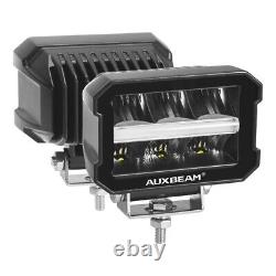AUXBEAM 2Pc 120W 4.5 LED Pod Work Light Bar 2 Color DRL Driving Light Universal