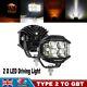 Auxbeam 2x 4 Led Driving Lights Double Side Pod Light Drl Off-road Truck Pickup