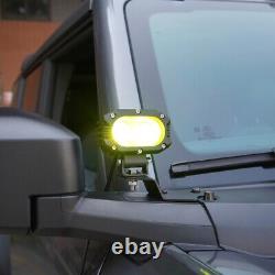 AUXBEAM 4PCS 4 LED Driving Lights Pod Lights Spot Flood Combo + LED Work Light