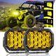 Auxbeam Drl Amber 7x5 Led Work Spot Lights Off-road Driving Fog Lamps For Jeep