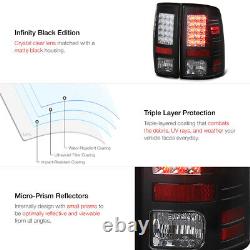 AWESOME! For 13-18 Dodge Ram Pickup 1500 2500 3500 Black LED Tail Brake Light
