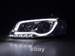Audi A3 08-12 8p Black Light Bar Real Drl R8 Daylight Running Light Headlights