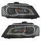 Audi A3 Headlights 8p Hatchback 2008-2013 Xenon Headlamps With Led Drl 1 Pair