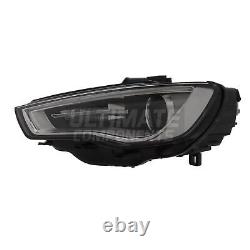 Audi A3 Headlights 8V Saloon 2014-2016 Xenon Headlamps With LED DRL Light 1 Pair