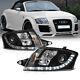 Audi Tt 8n 1998-2006 Black Projector Headlights With Drl Daytime Driving Lights