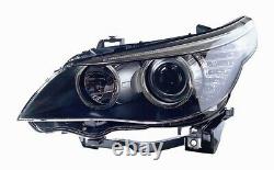 BMW 5 SER E60 E61 2007-2010 Head Light Lamp (Incl. DRL) Black Inner Left Hand P