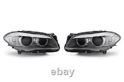 BMW 5 Series Headlights Set Xenon LED DRL F10 F11 10-12 Pair Driver Passenger