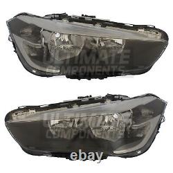 BMW X1 F48 Headlights SUV 2015-2020 Black Inner Headlamps With LED DRL 1 Pair