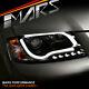 Black 3d Led Stripe Drl Projector Head Lights For Audi A3 8p 03-08 Pre Update