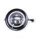 Black 7 Inch Angel Eye Motorcycle Round Led Head Light Drl Head Lamp For Harley