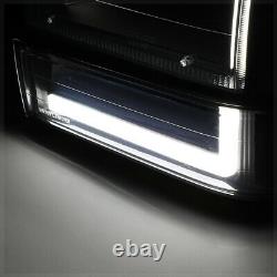Black/ClearLED C-BAR DRLHeadlight+Bumper+Corner Light for 91-94 Ford Explorer