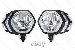 Black Crystal DRL Indicator RHD Headlamp/headlights Kit Car