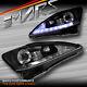 Black Drl Day-time Projector Head Lights & Led Indicator For Lexus Is250 Is350