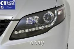 Black DRL LED Headlights for 07-14 Ford Falcon FG G6 Sedan FPV Head lights