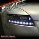 Black Day-time Drl Led Projector Head Lights For Audi A6 04-11 C6 4f Headlight