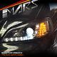 Black Day-time Drl Projector Head Lights Led Indicator For Holden Astra G 98-04