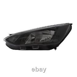 Black Headlight Headlamp And LED DRL Passenger Side Ford Focus Mk4 Estate 2018