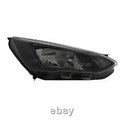 Black Headlight Headlamp & LED DRL Drivers Side Ford Focus Mk4 Hatchback 2018