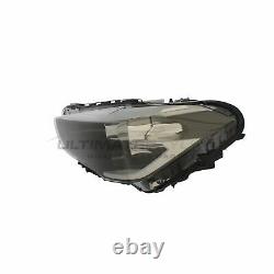 Black Headlight Headlamp With LED DRL Passenger Side BMW X1 F48 SUV 2015-2020