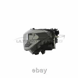Black Headlight Headlamp With LED DRL Passenger Side BMW X1 F48 SUV 2015-2020