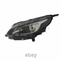 Black Headlight Headlamp With LED DRL Passenger Side Peugeot 2008 A94 2013-2020