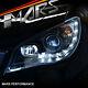Black Led Drl Day-time Projector Head Lights For Subaru Impreza 05-07 Rx Wrx Sti