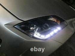 Black LED DRL Projector Head Lights for 03-05 Nissan 350Z Z33 Fairlady