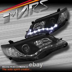Black LED DRL Projector Head Lights for TOYOTA CAMRY 2012-15 Altise Atara Hybird